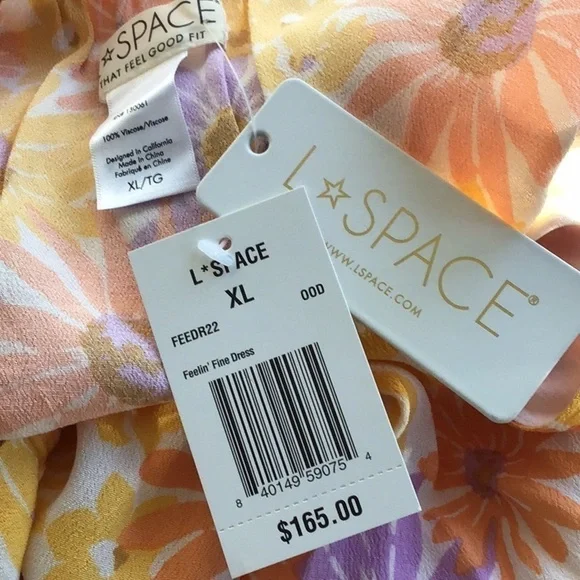 L*Space Feelin Fine Oopsie Daisy Coverup Dress size XLarge NWT - Picture 6 of 7